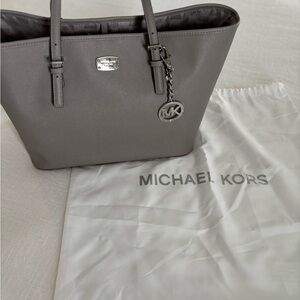 Michael Kors Jet Set Gray Tote Bag